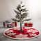 Glitzhome® 48" Snowflake Knited Acrylic Christmas Tree Skirt